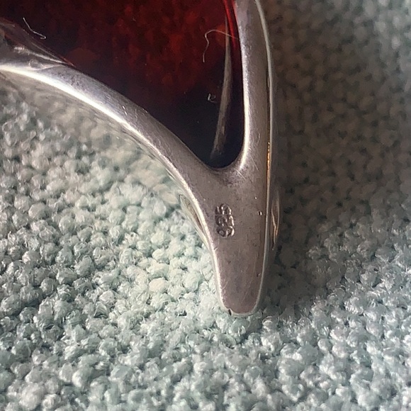 Amber and Sterling Silver Pendant - Picture 10 of 11